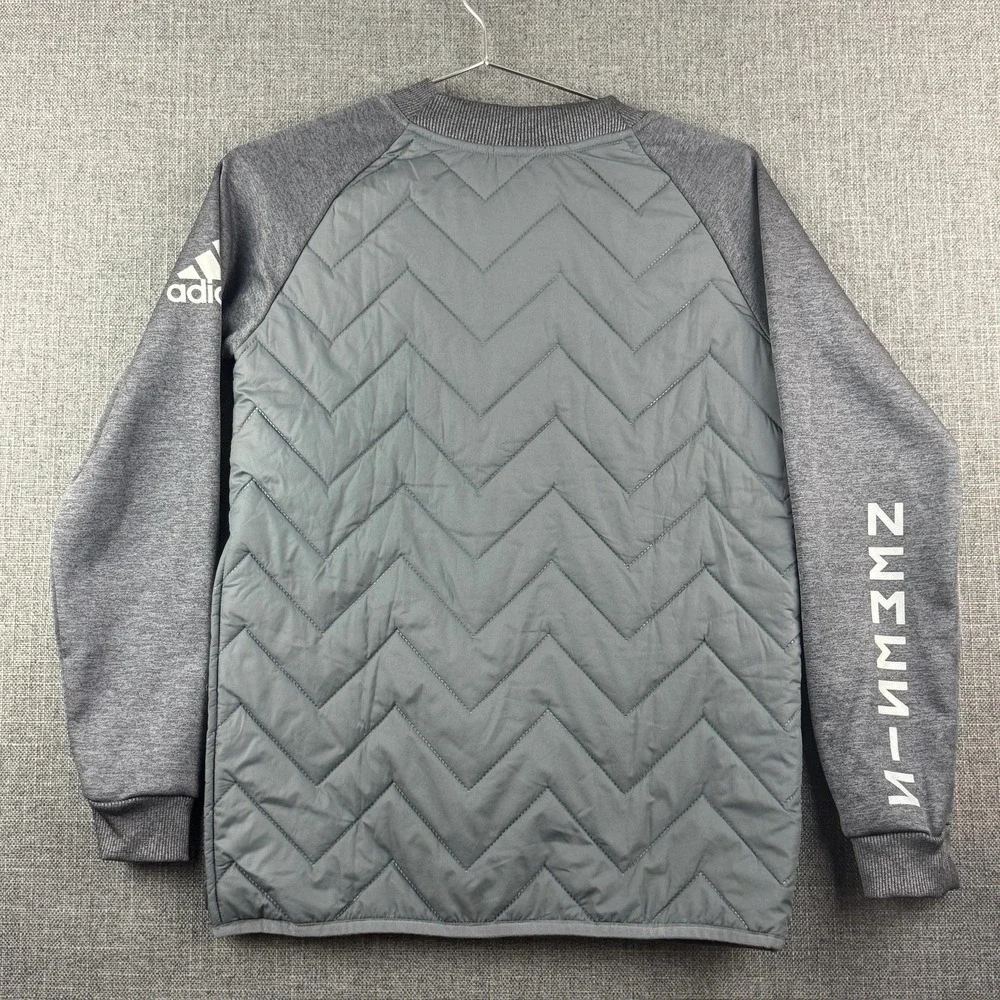Adidas Pullover Jacket Youth‎ Medium Quilted Nemesis Athletic Soccer Top